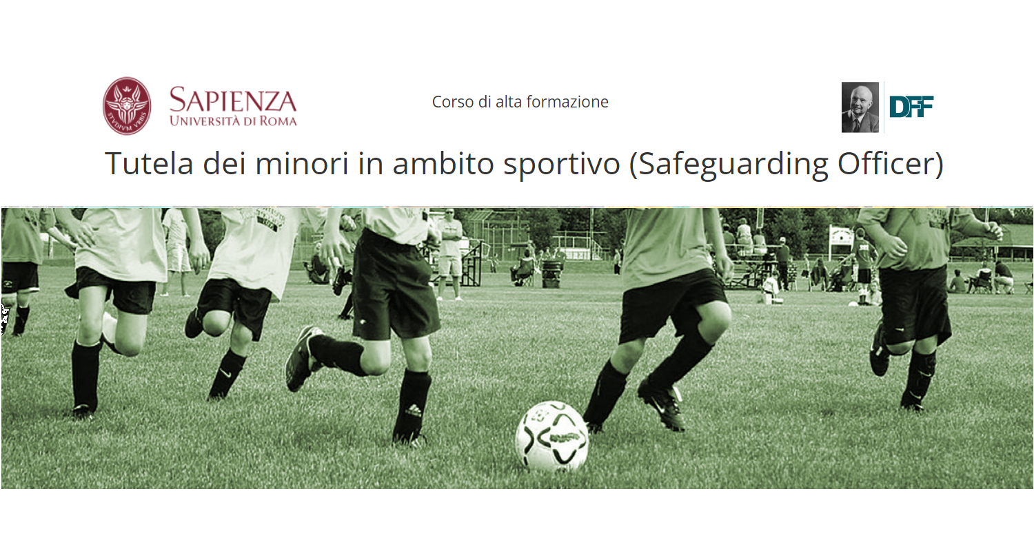 Corso di Alta Formazione: Tutela dei minori in ambito sportivo (Safeguarding Officer)