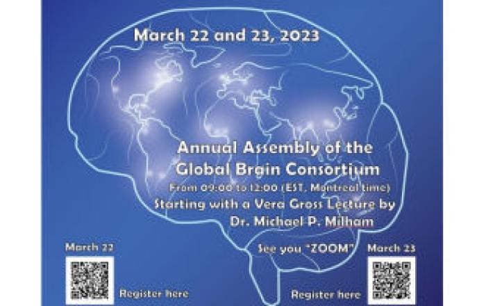Virtual Global Brain Consortium Meeting 2023 is scheduled on March 22-23, 2023