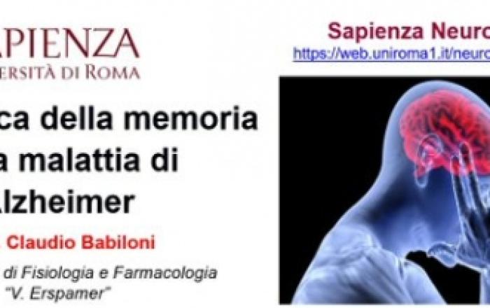 Alla ricerca della memoria nella malattia di Alzheimer - 7 Maggio 2021