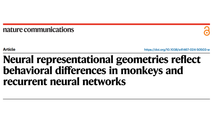 Neural representational geometries reflect behavioral differences in monkeys and recurrent neural networks