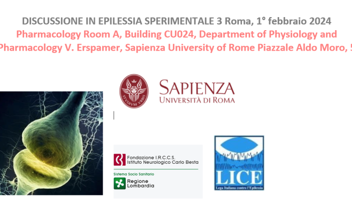 DISCUSSIONE IN EPILESSIA SPERIMENTALE 3 - 1 febbraio 2025