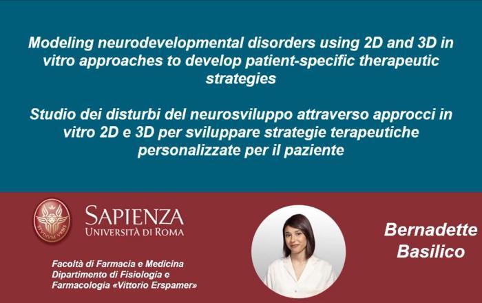 Webcast di divulgazione ricerche eccellenti: Studio dei disturbi del neurosviluppo attraverso approcci in vitro 2D e 3D per sviluppare strategie terapeutiche personalizzate per il paziente