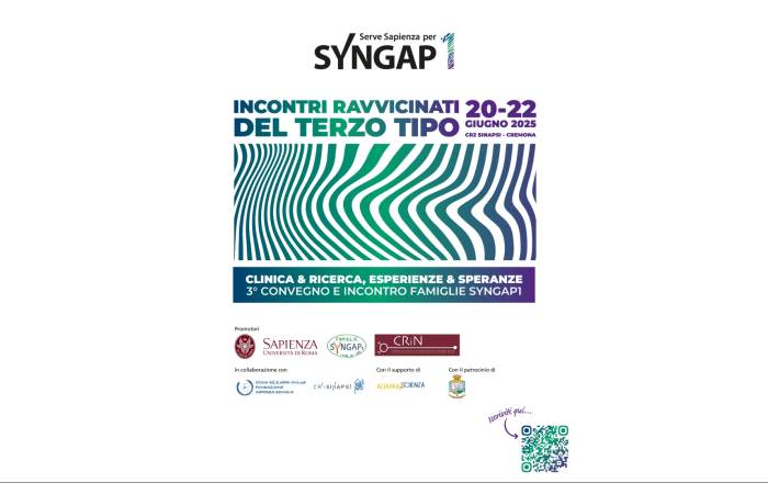 3° Convegno Nazionale dedicato alla malattia rara Syngap1 - 20-22 giugno 2025